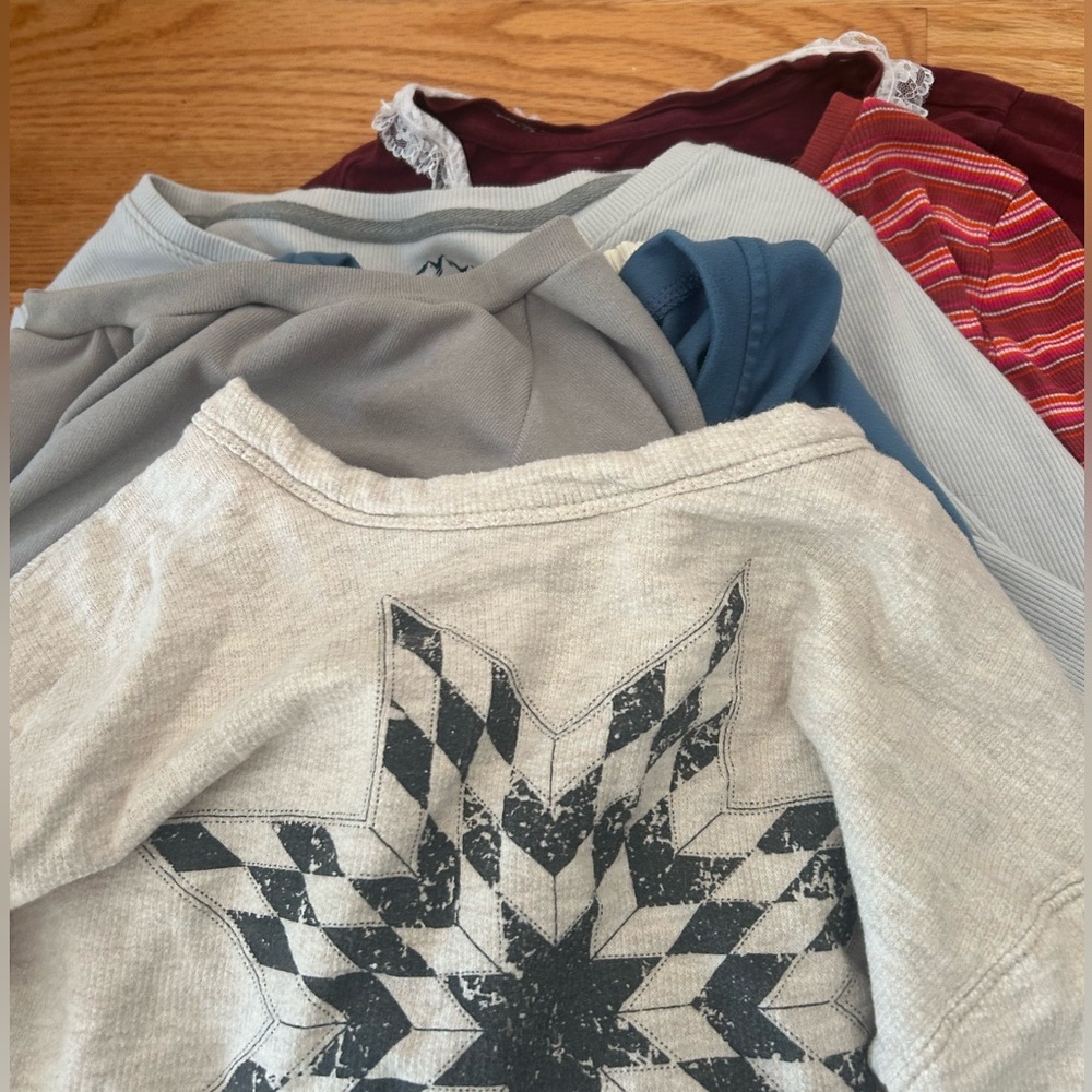 Bundle of 7 women’s shirts, generally size M, some size S